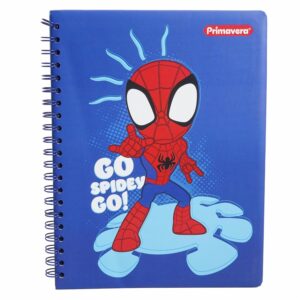 Cuaderno Argollado Cuadros Spidey PRIMAVERA 100 Hojas