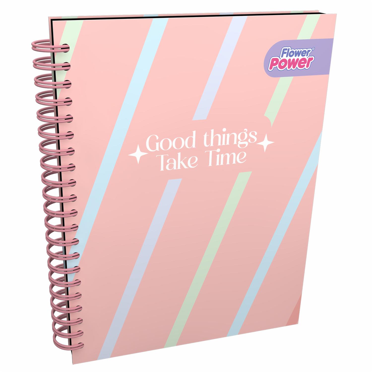 Cuaderno Argollado Cuadros Universitario FLOWER POWER 100 Hojas