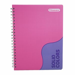 Cuaderno Argollado Cuadros Solid Colors PRIMAVERA 100 Hojas