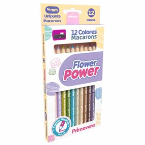 Lápices De Colores Macarons FLOWER POWER X 12 Uds