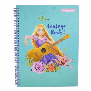 Cuaderno Argollado Cuadros Pasta Sencilla Disney PRIMAVERA 100 Hojas