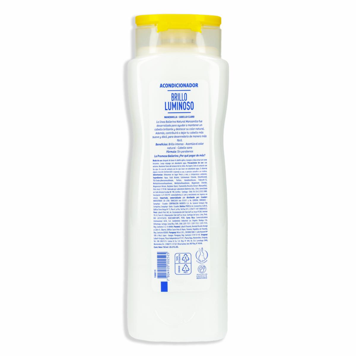 Acondicionador De Manzanilla BALLERINA 750 Ml - Imagen 2