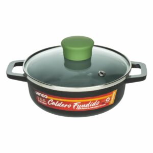 Olla Caldero Fundido Cerámica Tapa De Vidrio UMCO