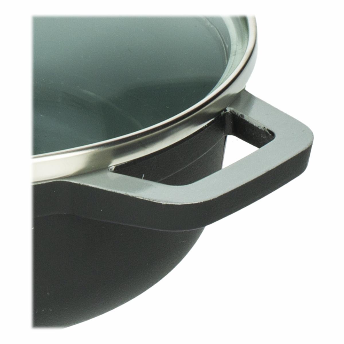 Olla Caldero Fundido Cerámica Tapa De Vidrio UMCO - Imagen 3