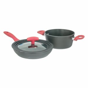 Set Sartenes De Inducción Sahara Forjado+ Utensilios UMCO 4 Piezas