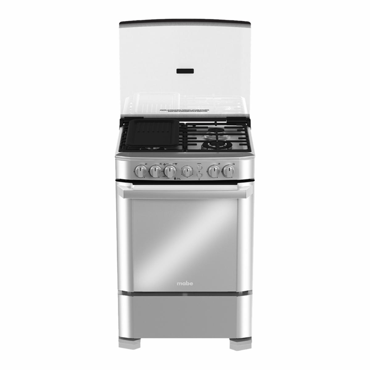 Cocina A Gas EM6095FX2 MABE 4 Quemadores