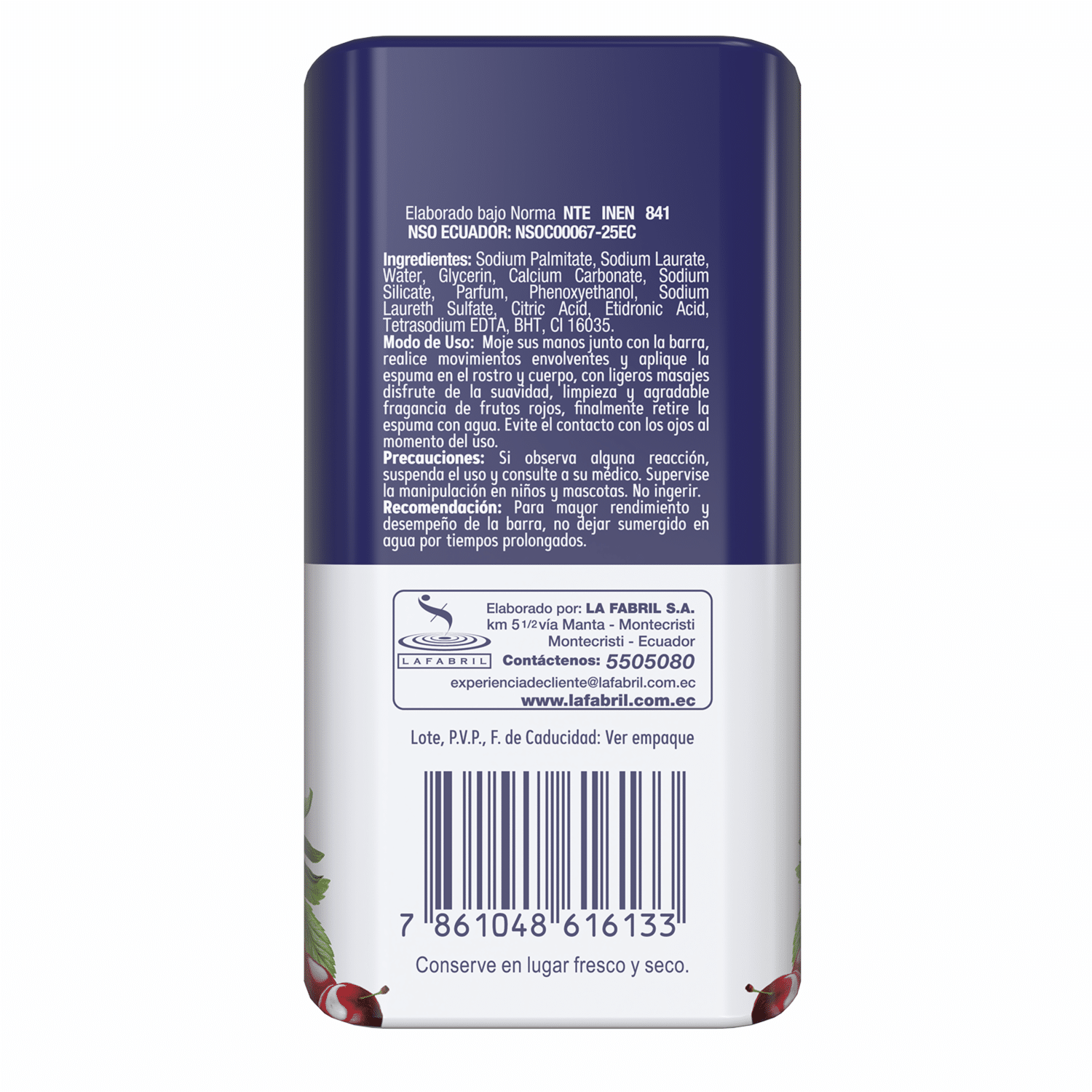 Jabón De Tocador Deleite Sensorial Experiencia Intensa Frutos Rojos JOLLY X 100 G - Imagen 4