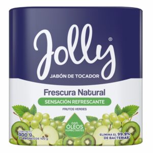 Jabón De Tocador Frescura Natural Sensación Refrescante Frutos Verdes JOLLY X 100 G
