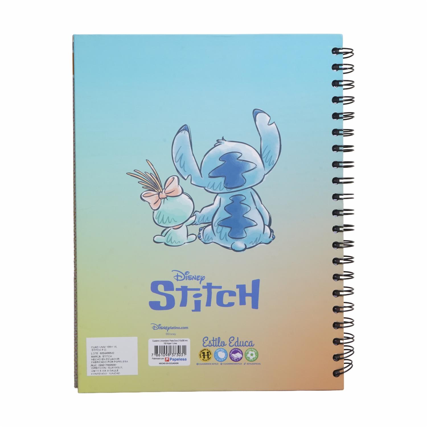 Cuaderno Universitario Diseño Stitch 1 Línea DISNEY 100 Hojas - Imagen 2