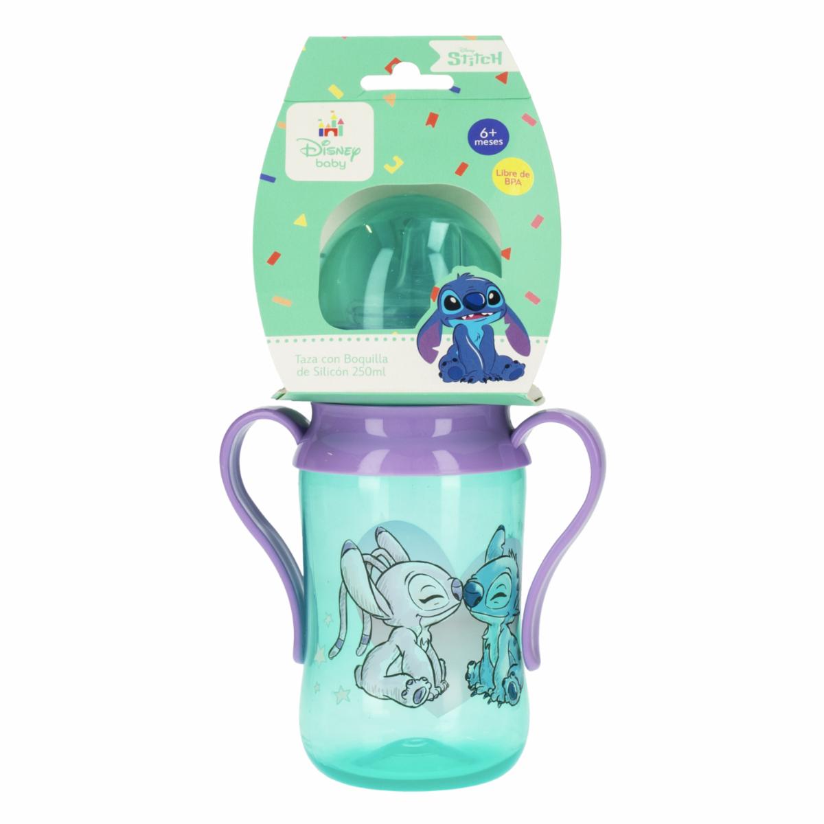 Taza Infantil Con Boquilla De Silicon Stitch DISNEY 250 Ml