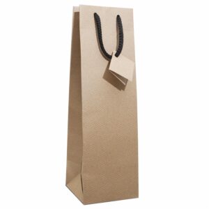 Funda De Regalo Para Licor Diseño De Rayas VALENTINA S.A. 34 Cm X 10,5 Cm