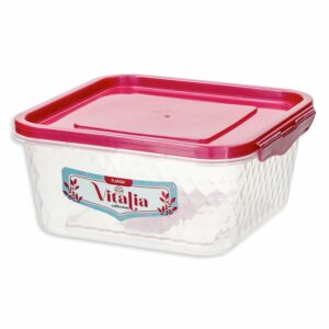 Repostero Click N1 Con Tapa Burdeos Perlado Vitalia PLAPASA 0.55 Litros