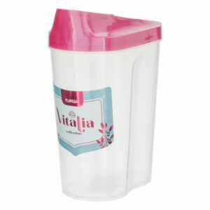 Pomo Dispensador Pequeño Con Tapa Burdeos Perlado Vitalia PLAPASA 0.75 Litros