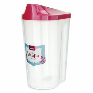 Pomo Dispensador Grande Con Tapa Burdeos Perlado Vitalia PLAPASA 2.75 Litros