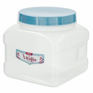 Pomo Dispensador Cuadrado N1 Con Tapa Capri Perlado Vitalia PLAPASA 1 Litros