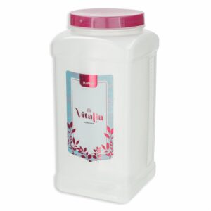 Pomo Dispensador Cuadrado N3 Con Tapa Burdeos Perlado Vitalia PLAPASA 2.5 Litros