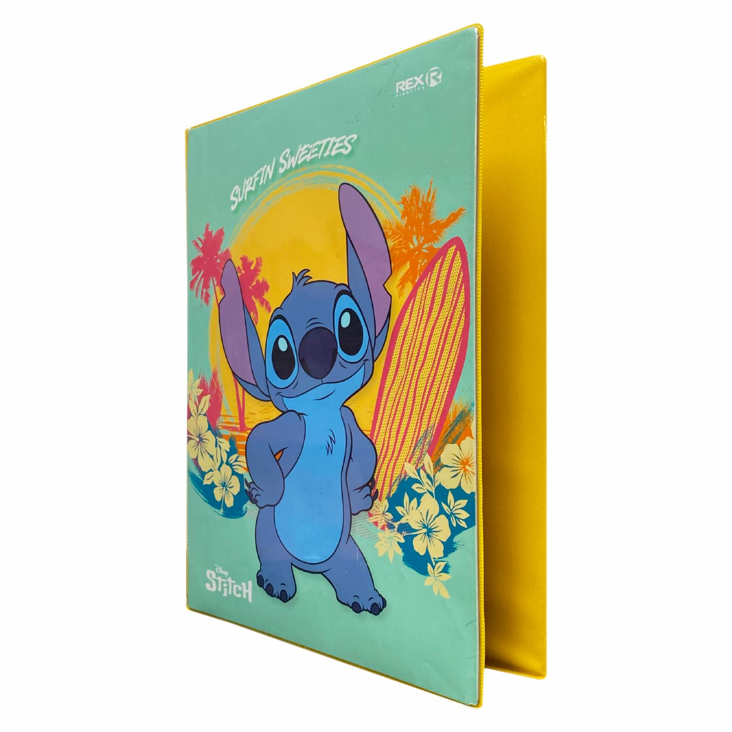 Carpeta 2 Argollas Stitch DISNEY Tipo Oficio - Imagen 2