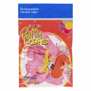 Globos N.12 Perlado Fucsia PARTY LOONS 10 Uds