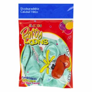 Globos N.12 Perlado Verde Lima PARTY LOONS 10 Uds