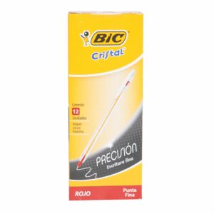 Bolígrafo Fino Rojo BIC 12 Piezas