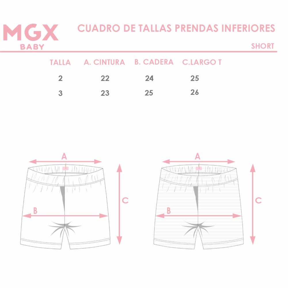 Short Jersey Premium Pack X2 Rosa Con Rayas MGX BASIC - Imagen 6