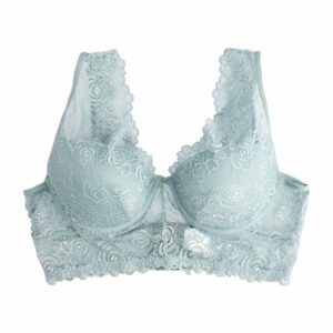 Bralette De Dama Blonda Verde NERY FAS