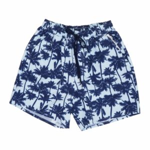 Pantaloneta De Baño Palmeras Cintura Elástica Con Forro Pierna Media NERY FAS