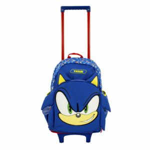 Mochila Con Ruedas Escolar Sonic Azul Vi MOZIONI 33x48x21Cm