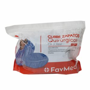 Cubre Zapatos Quirúrgicos Color Azul FAVMED 24 unidades