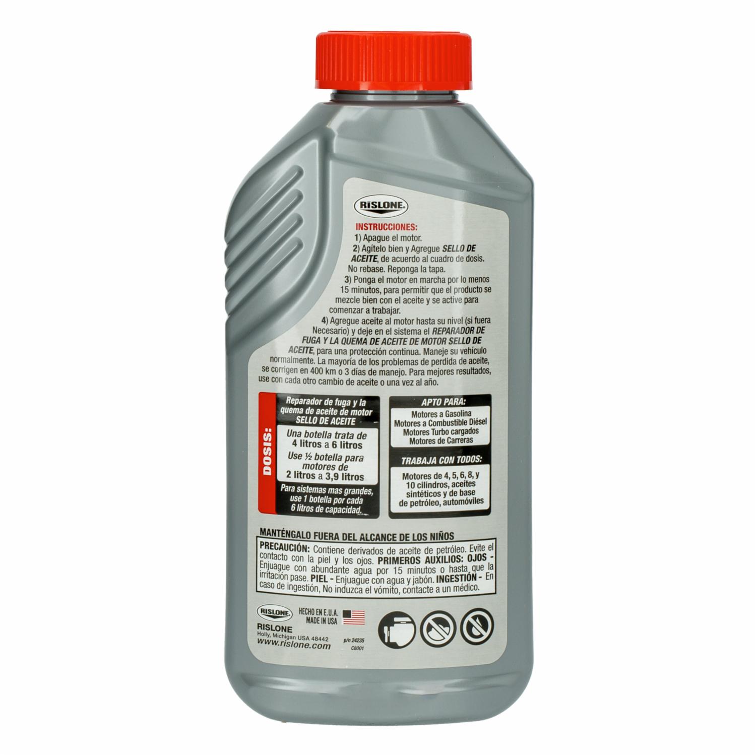 Sello De Aceite Reparador De Fuga Y Quema De Aceite De Motor RISLONE 500 Ml - Imagen 3