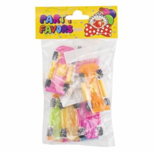 Mini carros 5 colores IMPORTADORA CUMPLEAÑOS X 6 Uds