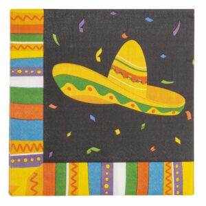 Servilleta Mexicana Set IMPORTADORA CUMPLEAÑOS X 8 Unidades