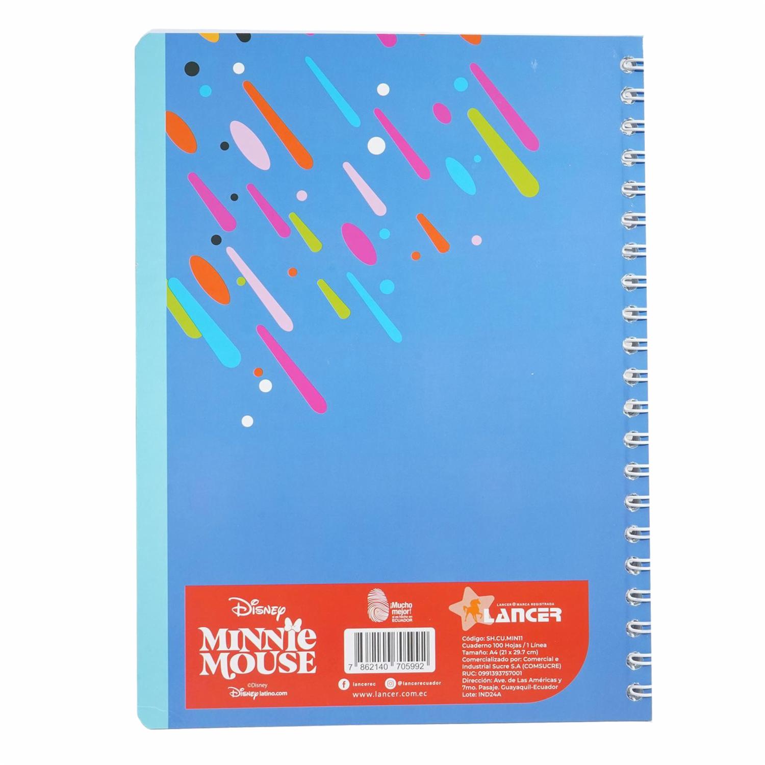 Cuaderno Universitario Minnie 1 Línea DISNEY 100 Hojas - Imagen 2