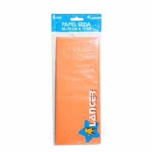 Set Papel Seda Naranja 17 G LANCER 70X50 Cm