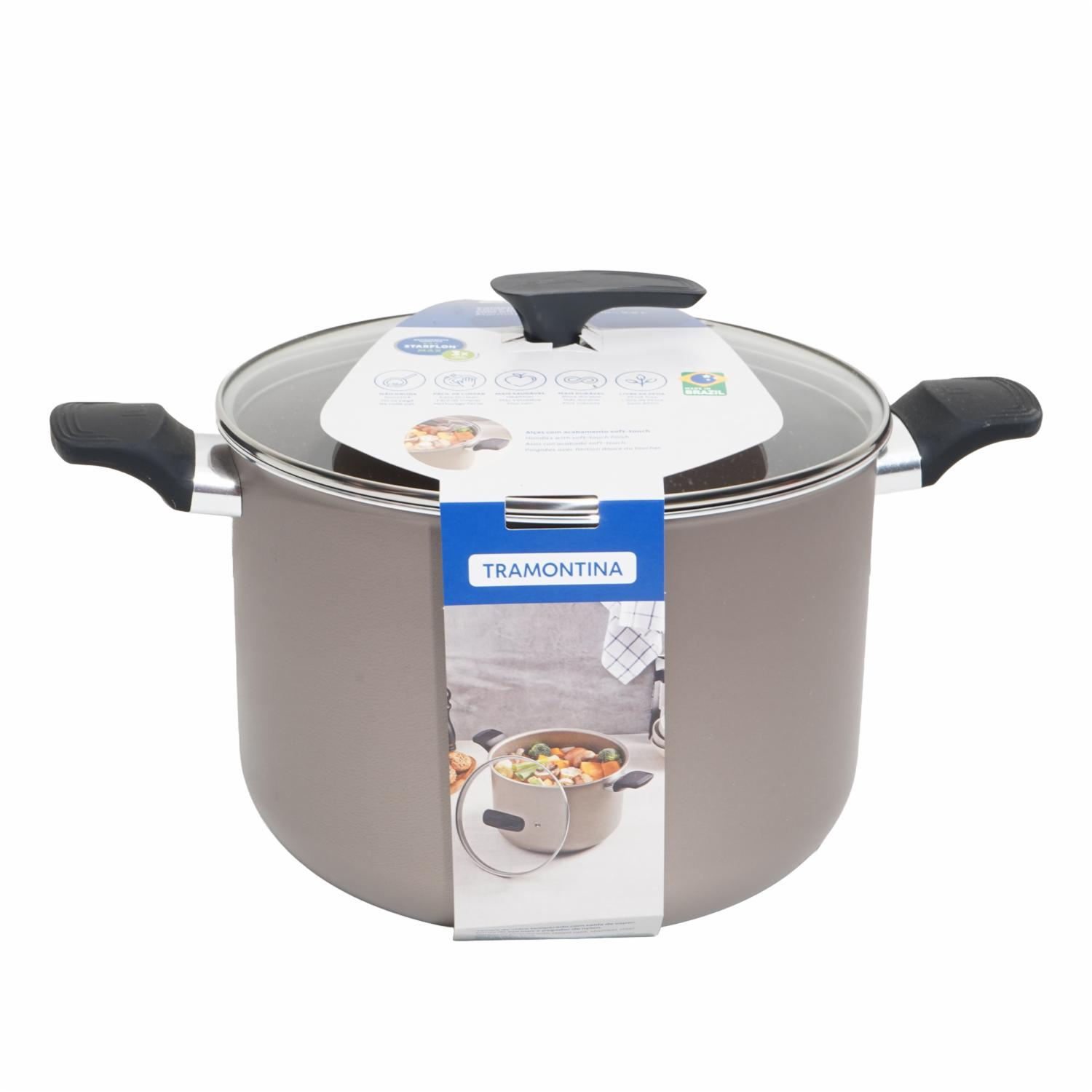 Olla Alta De Inducción Con Tapa Milazzo TRAMONTINA 26 Cm - Imagen 3