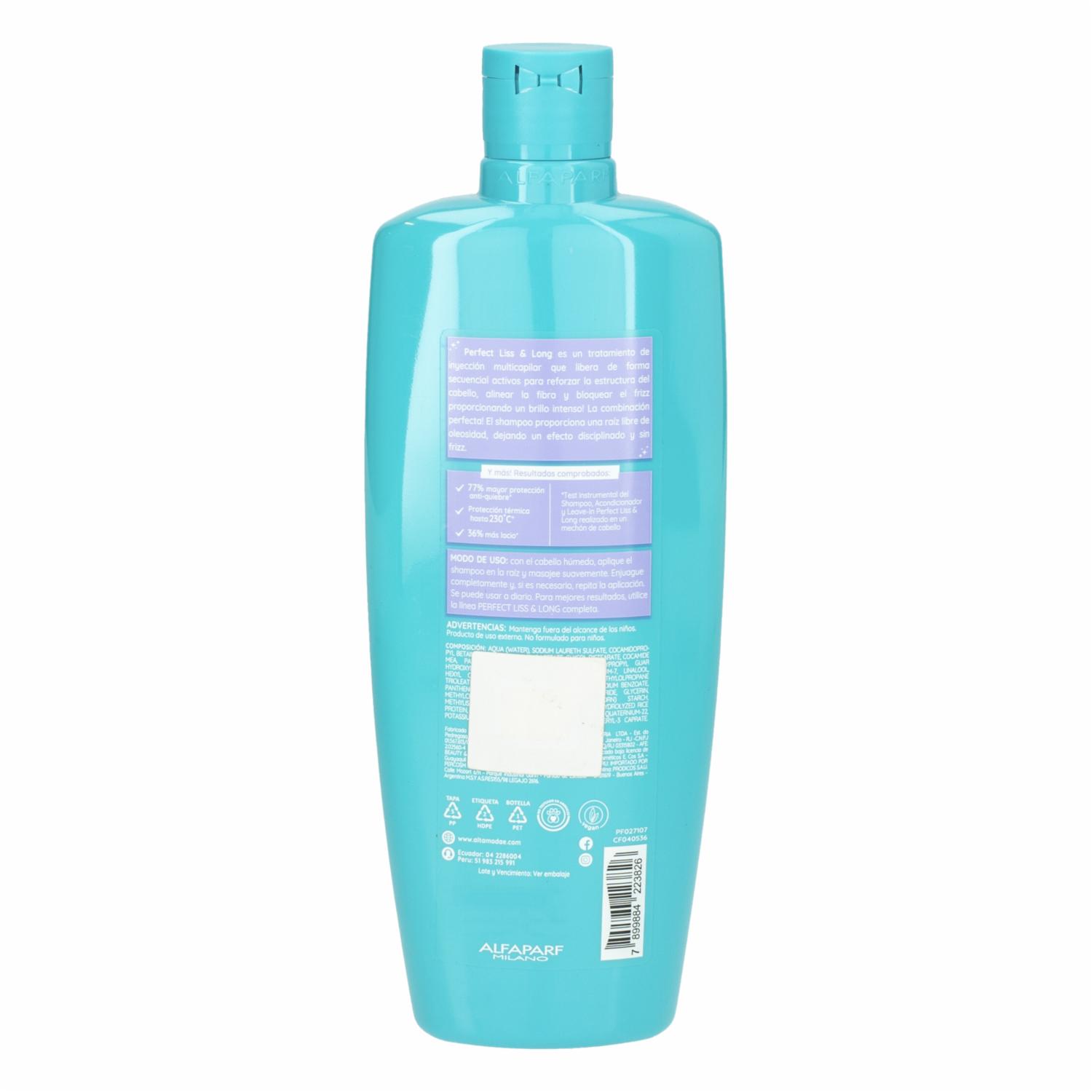 Shampoo Capilar Disciplinante Perfect Liss & Long Alta Moda ALFAPARF-ALTA MODA 300 Ml - Imagen 2