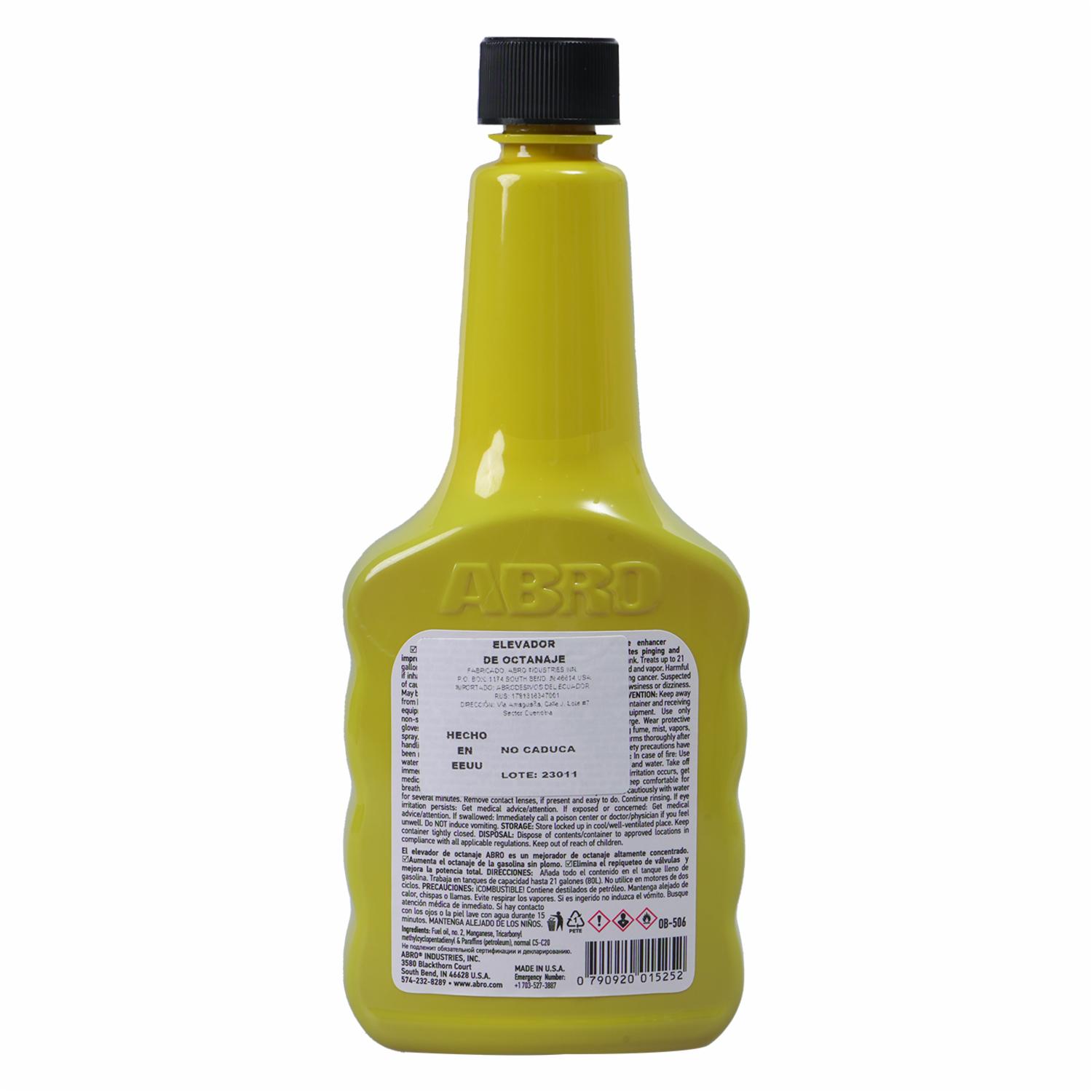 Elevador De Octanaje Para Gasolina ABRO 354 Ml - Imagen 3