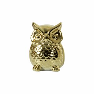 Figura Búho Plateado FREE HOME 15 CM