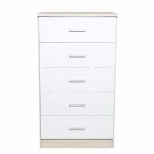 Cómoda 5 Cajones Couple Blanco FABRIKIT MDF