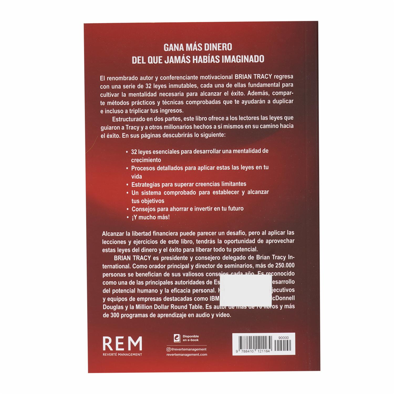 Libro Las 32 Leyes Inquebrantables Del Dinero Y El Éxito REM 176 Páginas