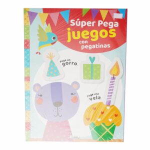 Libro Super Pega Juegos Con Pegatinas SALDAÑA 35 Páginas