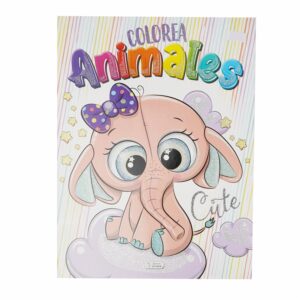 Libro Colorea Animales Glitter SALDAÑA 32 Páginas
