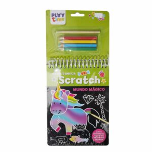 Libro Raspa Y Dibuja Scratch Mundo Magico MEGABOOKS 17 Páginas
