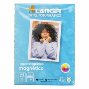 Papel Fotográfico Magnético Glossy 680 G A4 LANCER X 2 Uds