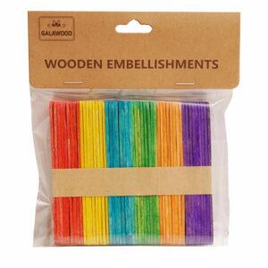 Palos Colores De Madera Para Manualidades BABY CRAFT 93X15X2 mm