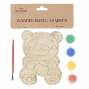 Oso De Madera Para Manualidades BABY CRAFT 6 Piezas