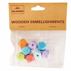 Figuras Colores De Madera Para Manualidades BABY CRAFT 8 Piezas