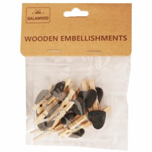 Pinzas De Madera Para Manualidades BABY CRAFT 12 Piezas