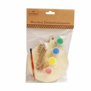 Figura Con Colores De Madera Para Manualidades BABY CRAFT 6 Piezas