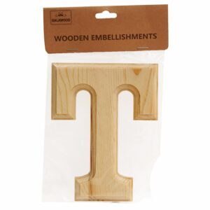 Letra T De Madera Para Manualidades BABY CRAFT 15 Cm 6 Cm